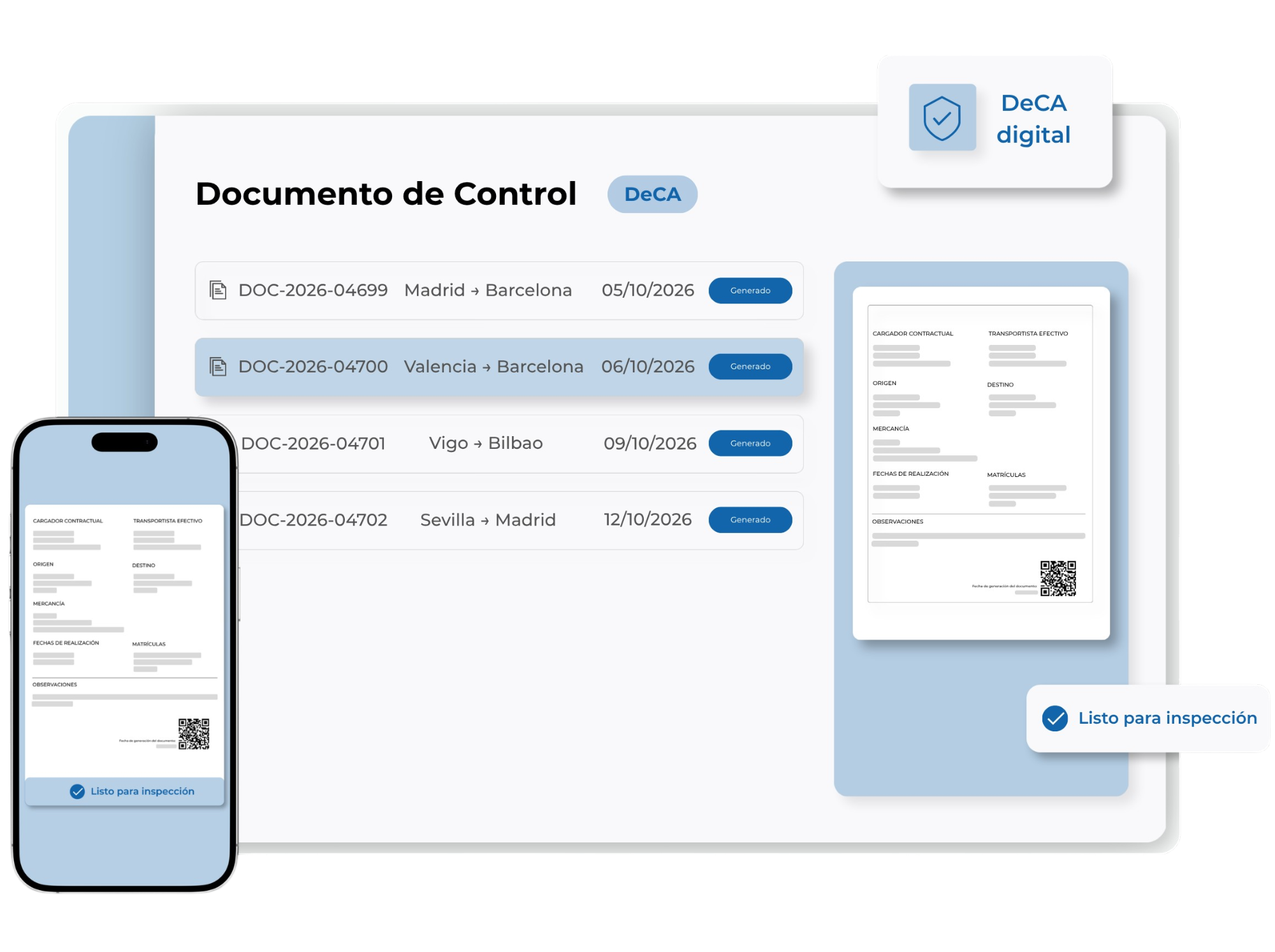 DOKO para crear y gestionar el Documento electrónico de Control Administrativo